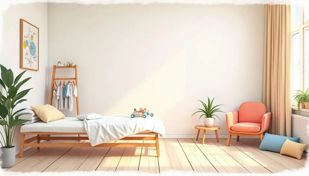 habitacion de nino con muebles