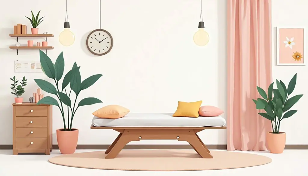 ilustracion de sala de fisioterapia