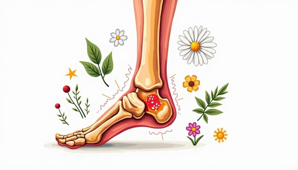 An anatomical representation of a joint affected by artrosis